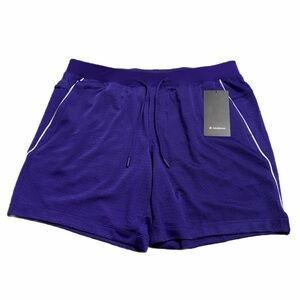 Lululemon Men’s Double-Layered Mesh Linerless Short 7” (Court Purple/Vapor) XL